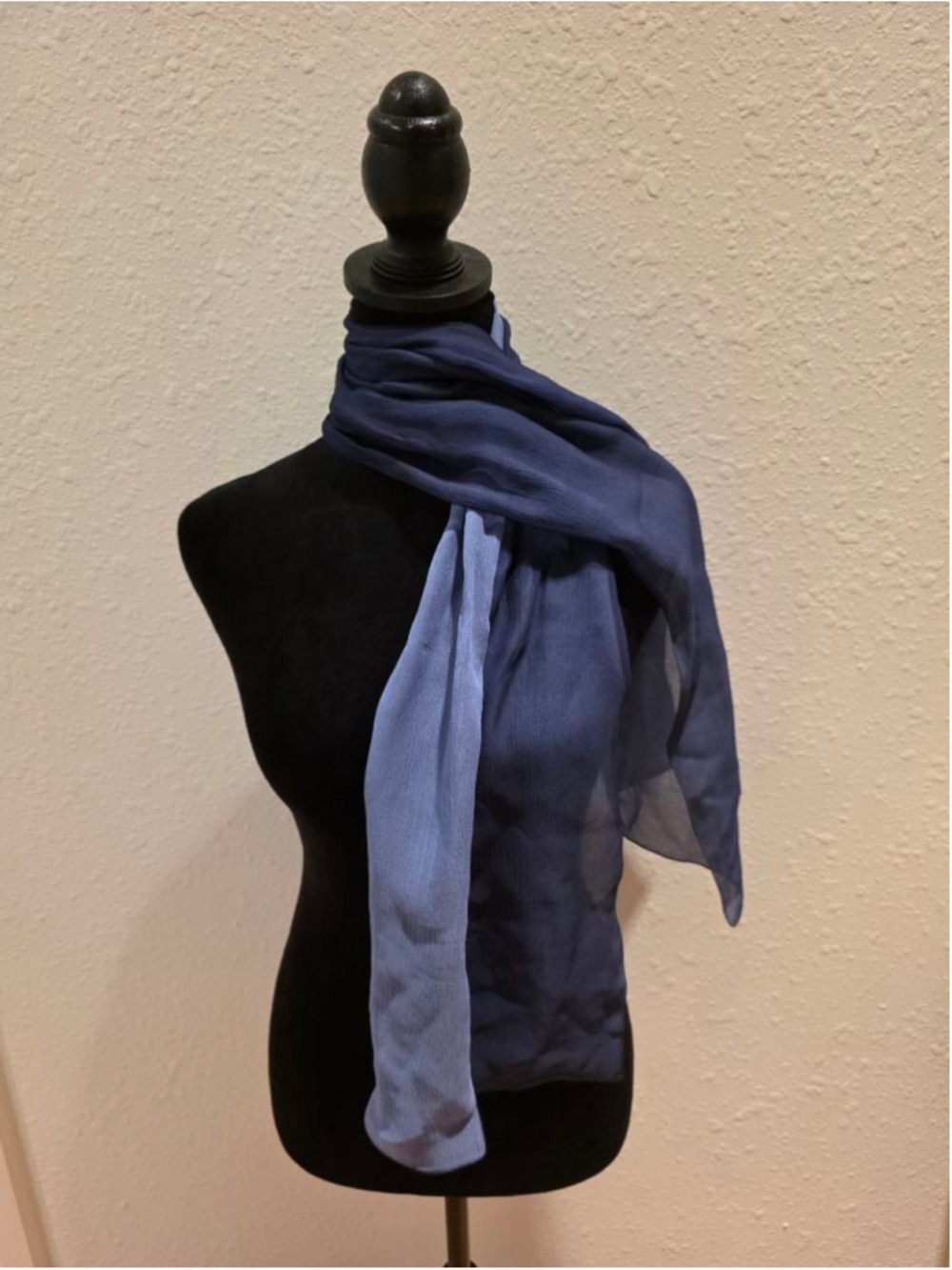 Women's Unbranded Blue One Size Scarf - Picture 5 of 7